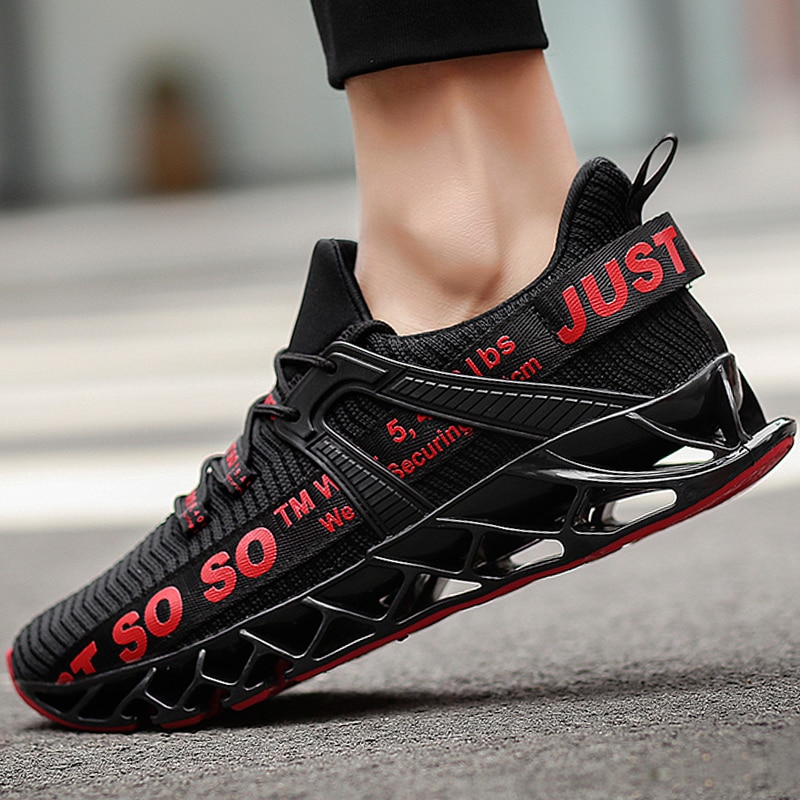 Men's Sports Shoes Sneakers, For Running Black Tennis Brand Comfortable ...